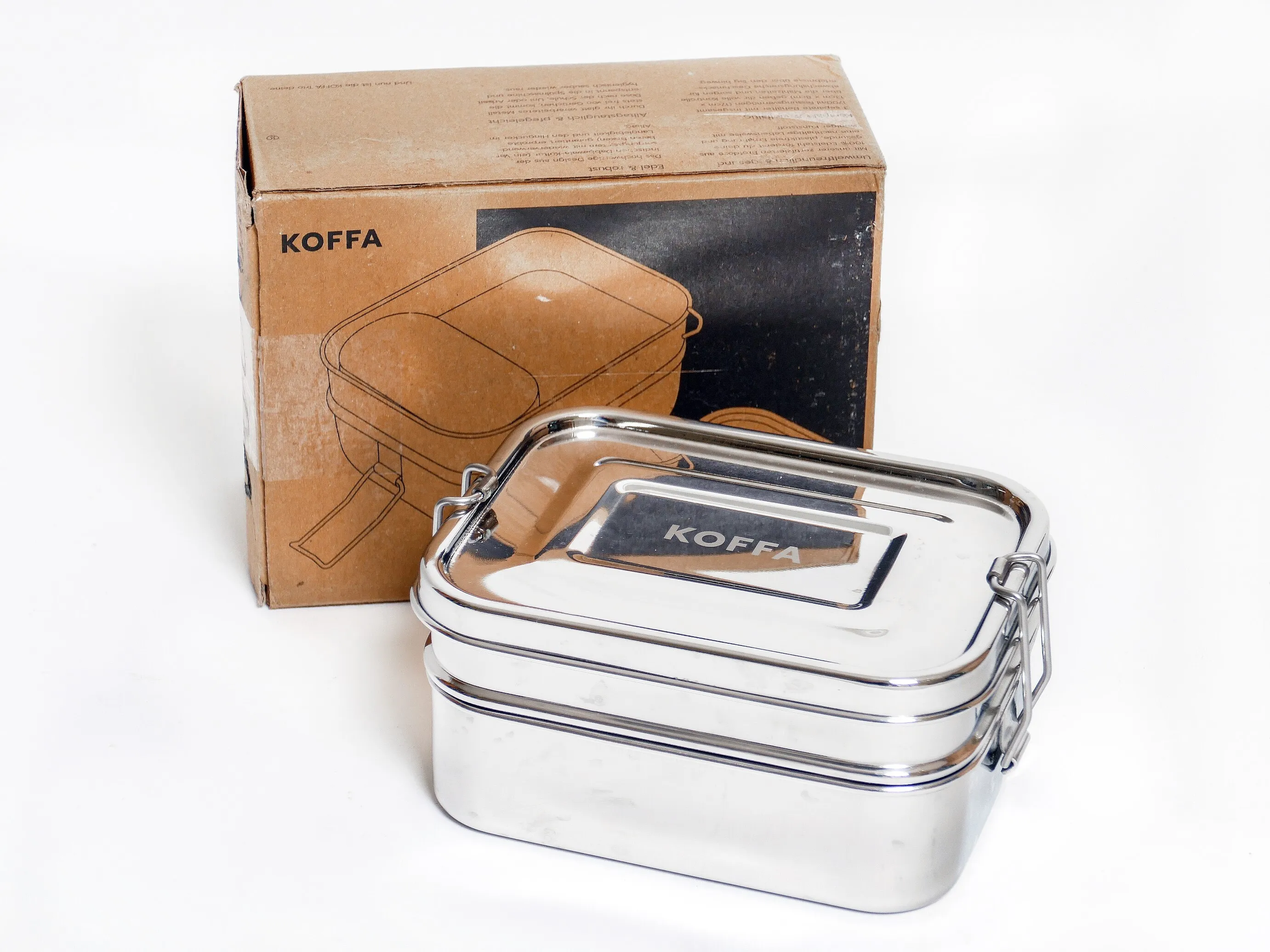 KOFFA Brotdose Edelstahl 