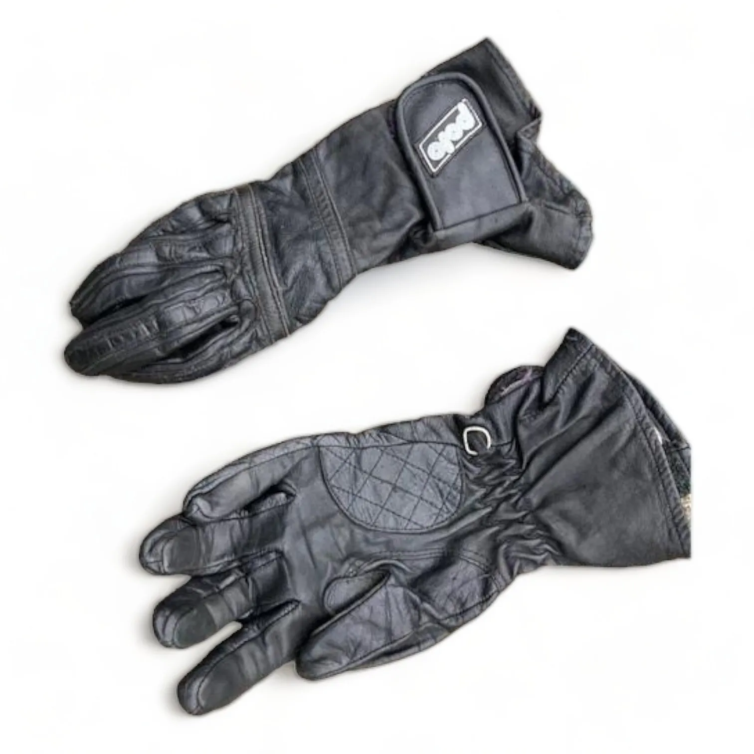 Leder-Motorradhandschuhe Damen