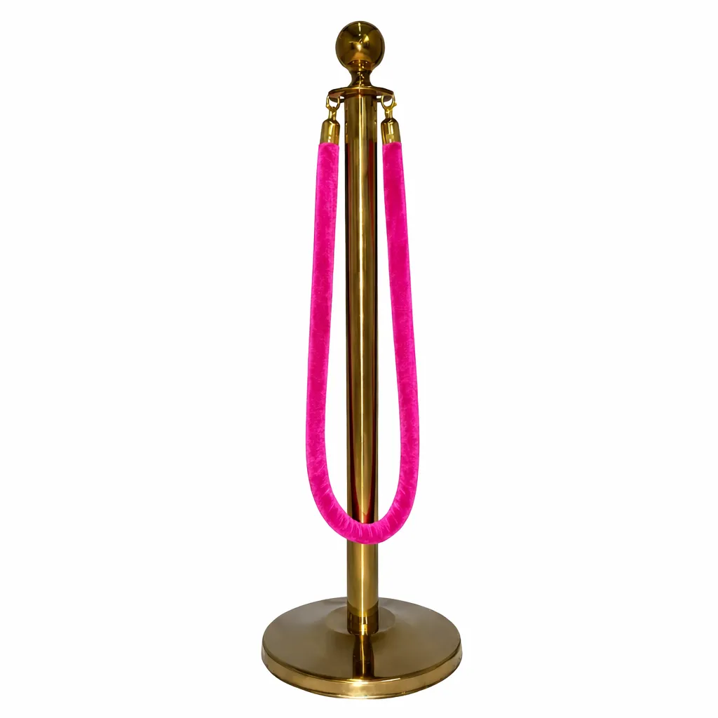 Unifila dorado con cordon rosado