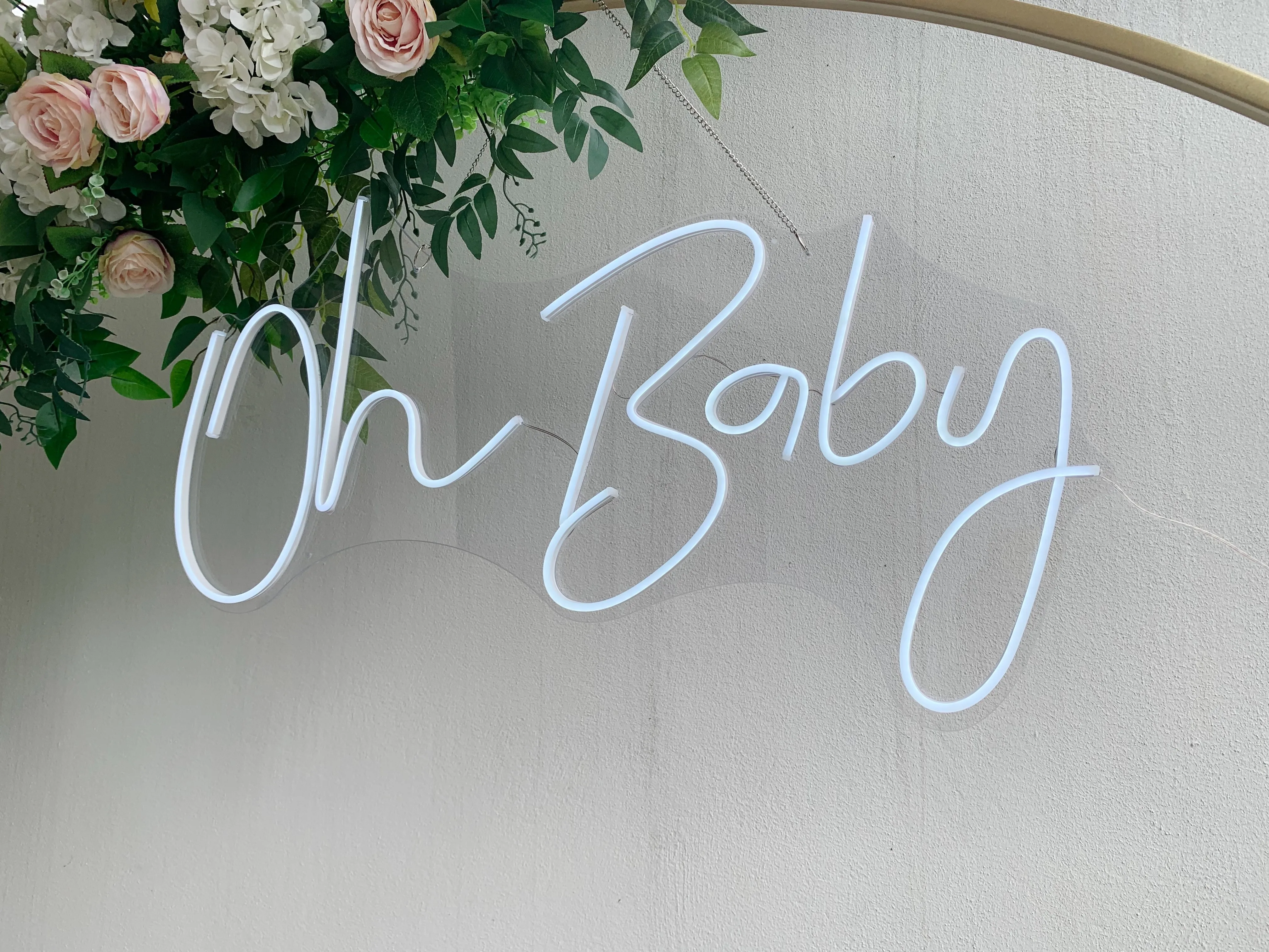 Rotulo neon (LED) OH BABY