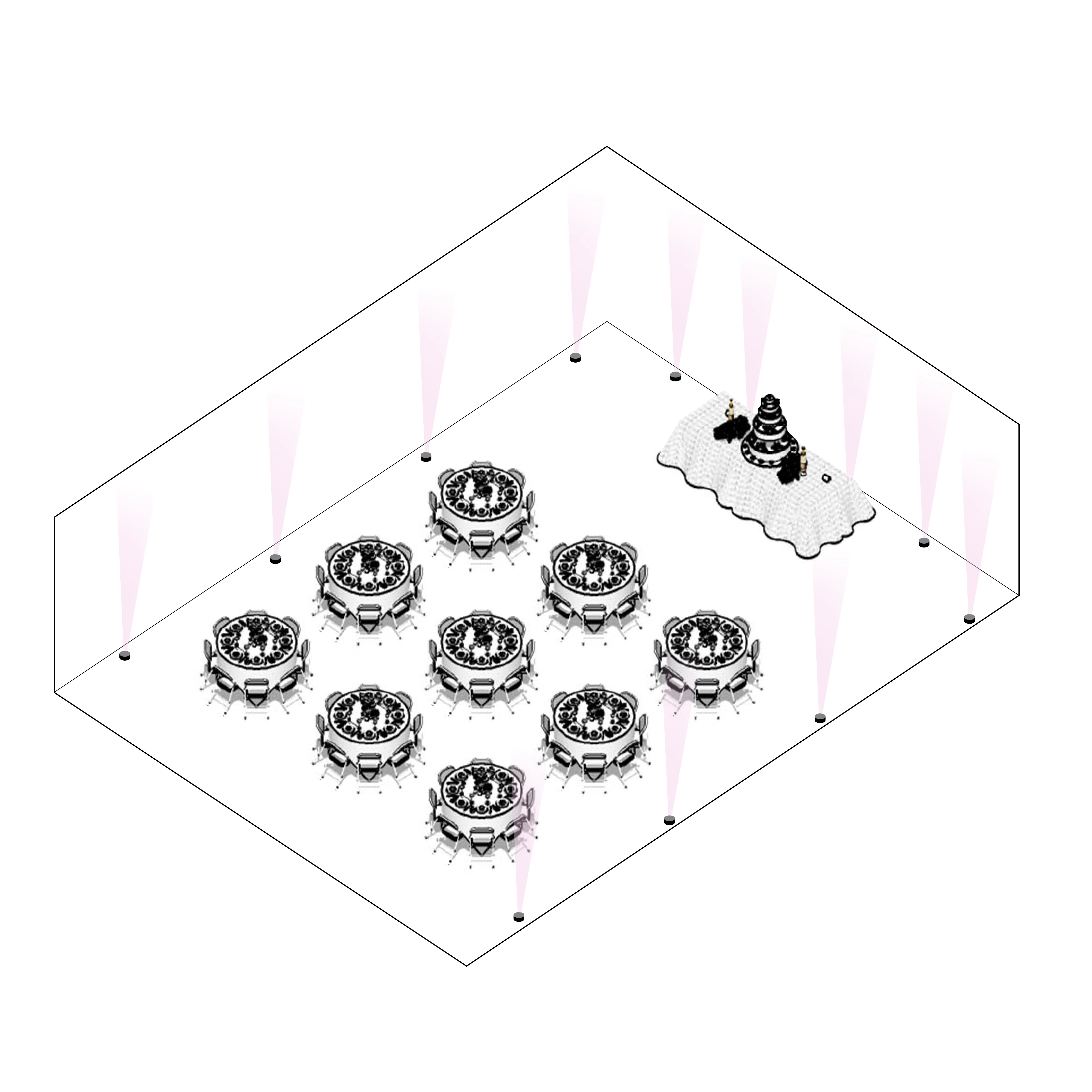 Iluminación de recepción #3