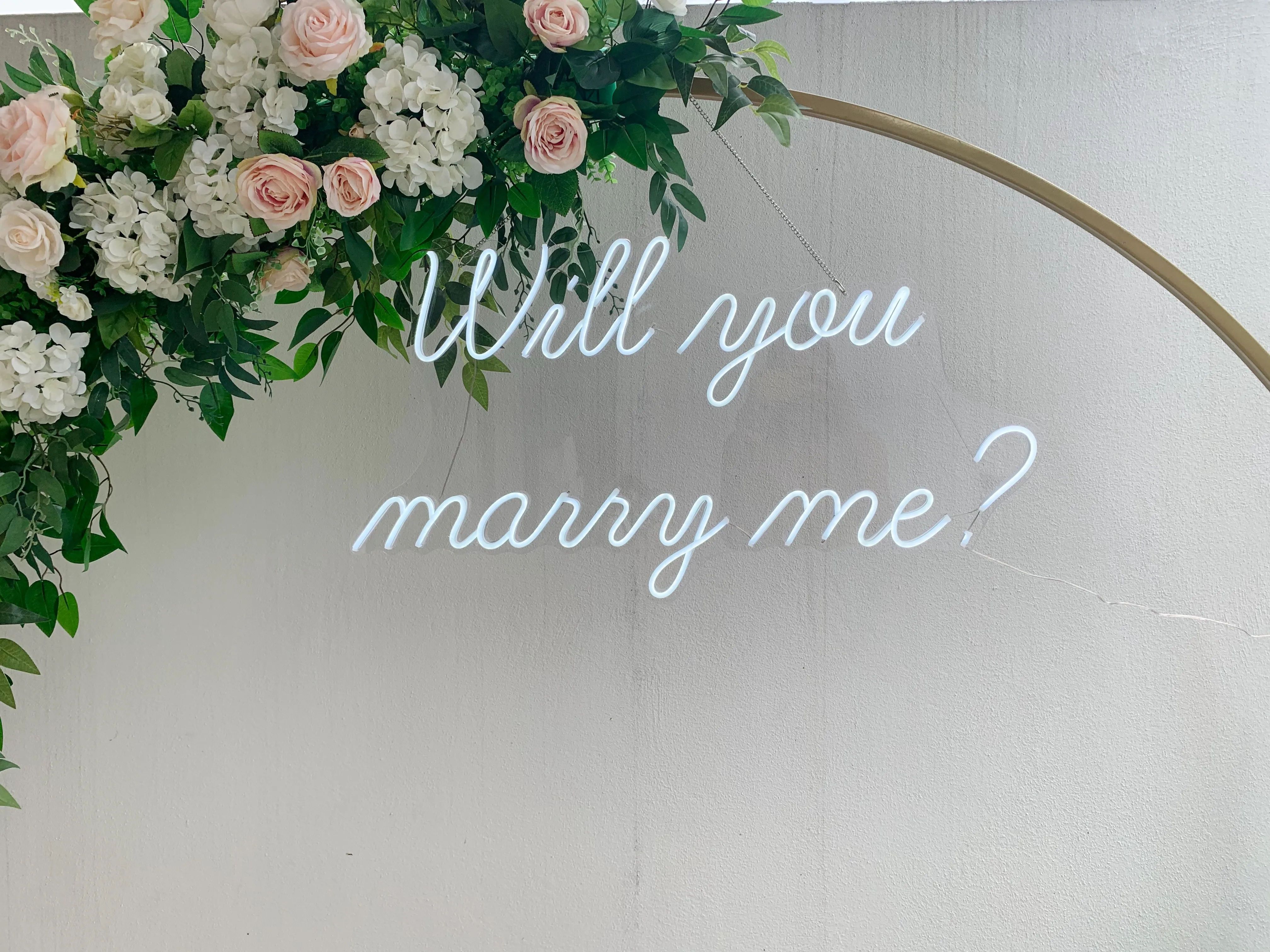 Rotulo neon (LED) WILL YOU MARRY ME?