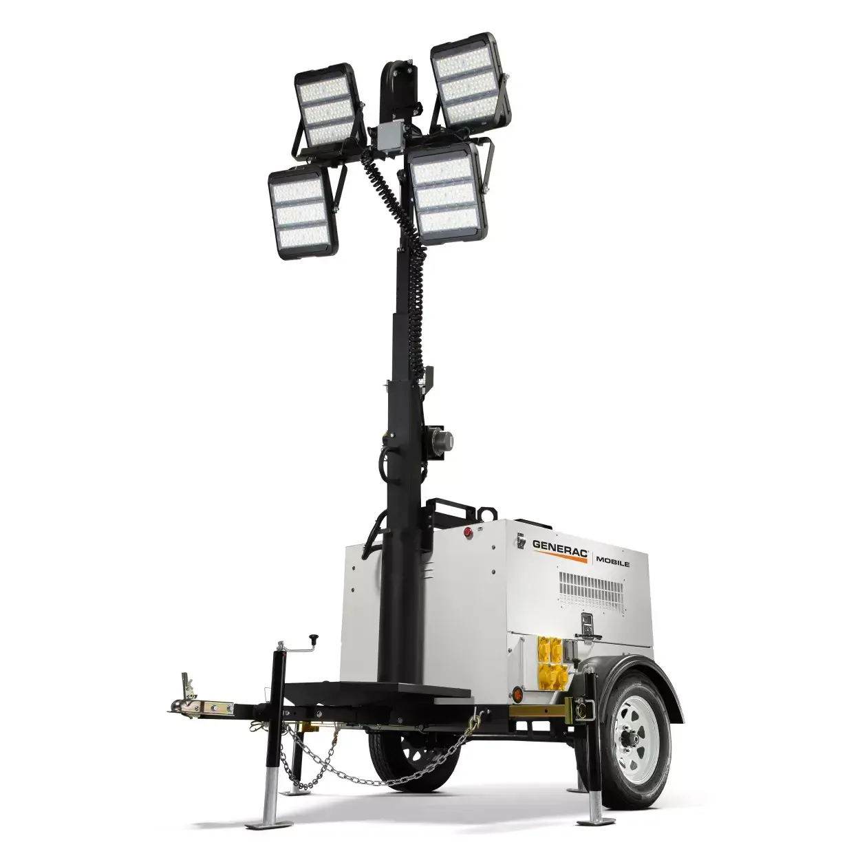 1,200W LED  Towable Light Tower, 15kW Diesel