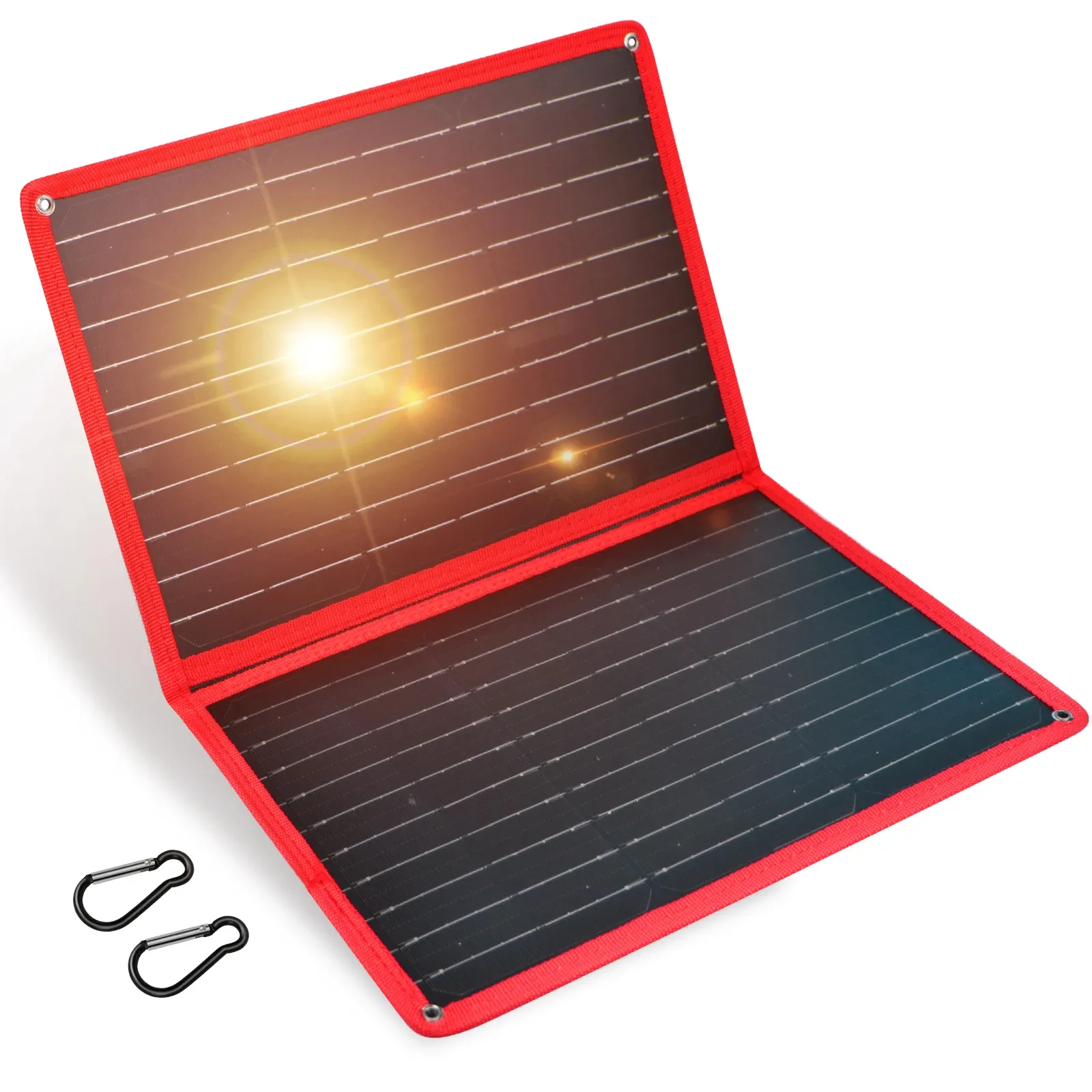 Panneau solaire pliable USB et USB-C 5V 20W "DOKIO"