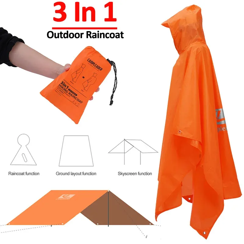 Poncho de randonnée "Campleader - Outdoor Raincut"
