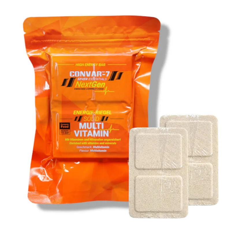 Barre énergétique d'urgence 526 kcal longue conservation NextGen 120g "CONVAR-7 - Multi-Vitamines"