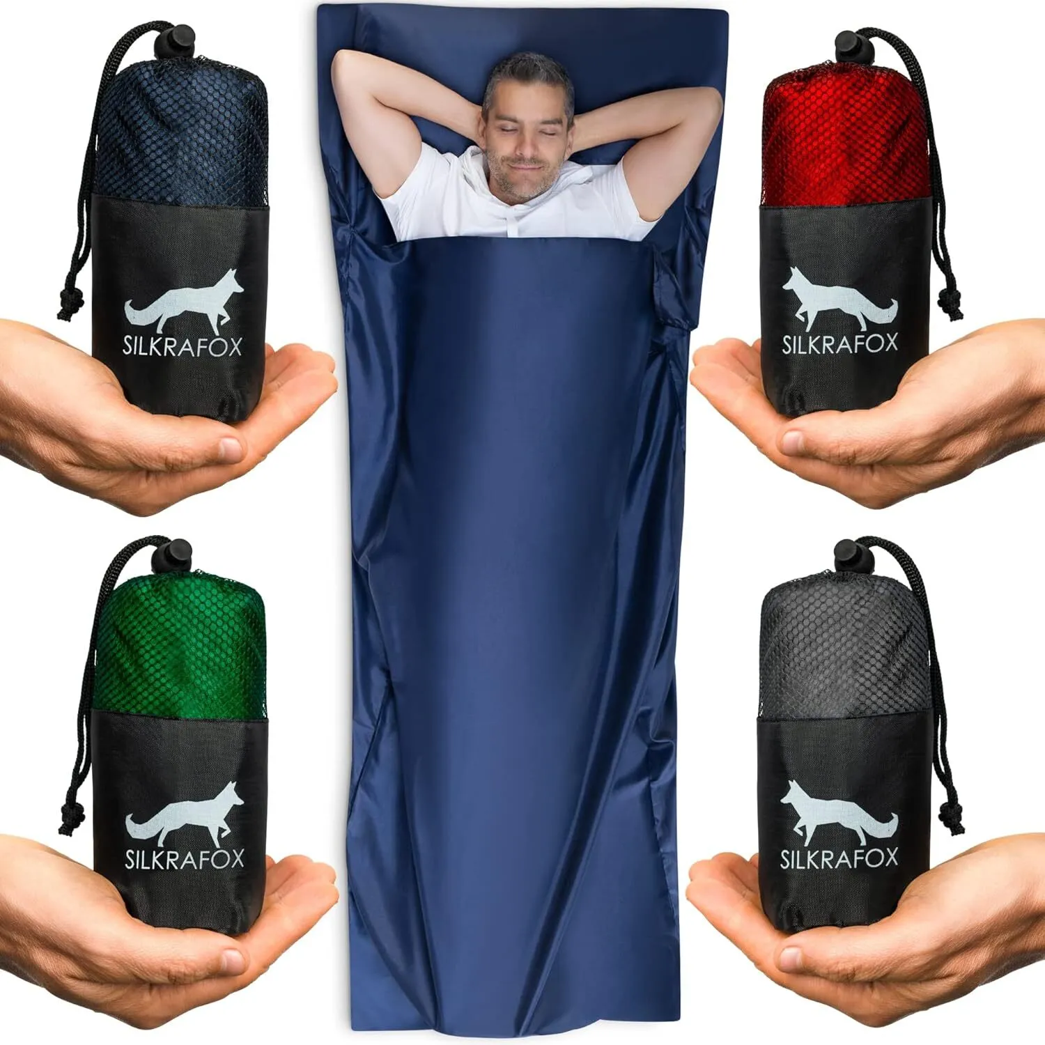 Drap de sac en microfibre double "Silkrafox - Sleeping bag"