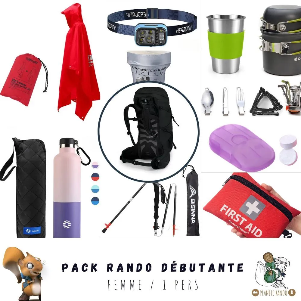 Pack randonnée débutante femme