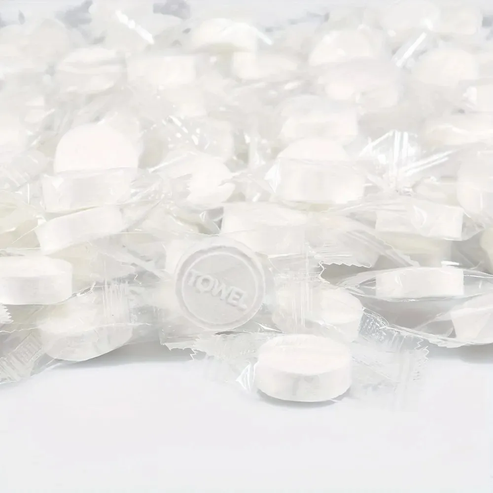 Serviette compressée / lingette jetable en coton "Pocket towel" 