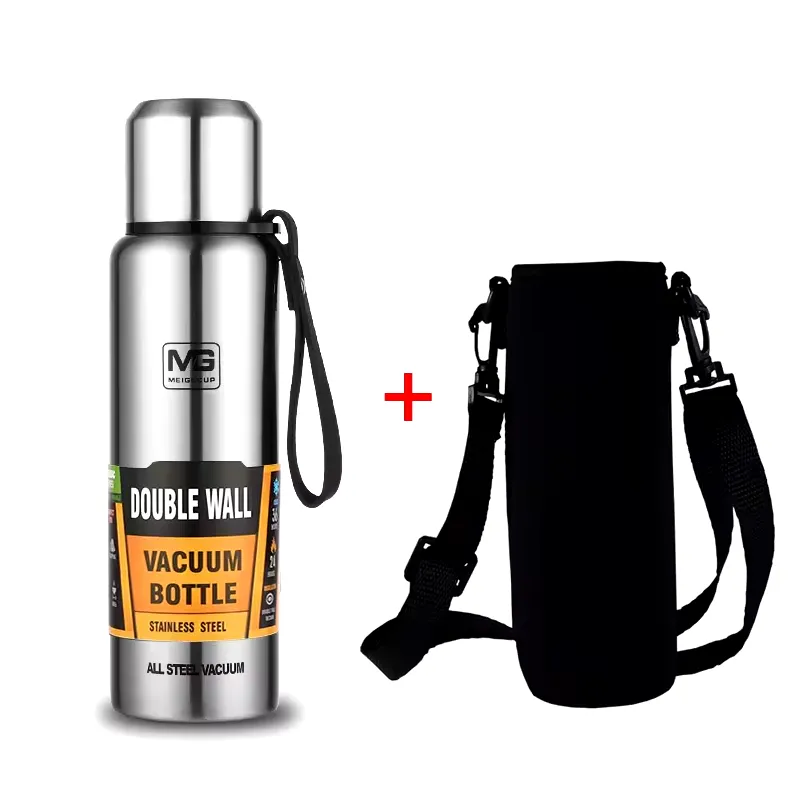 Gourde isotherme / thermos en acier inoxydable "UPORS - 1000 ml"