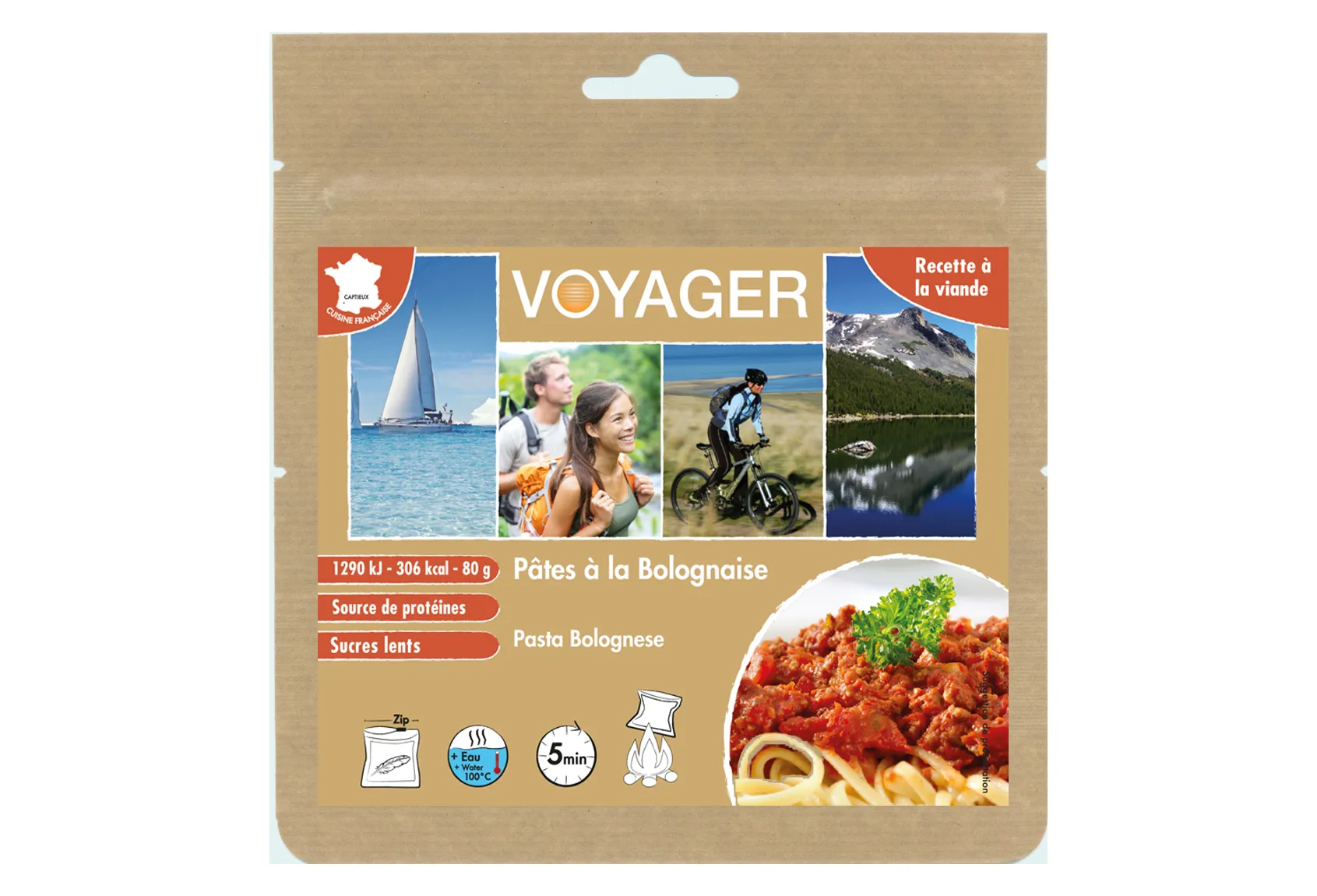 Voyager - Pâtes à la Bolognaise