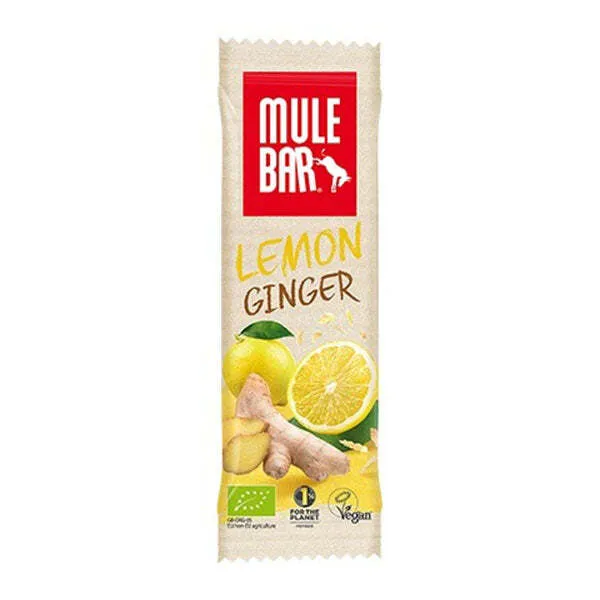 Barre énergétique bio et vegan 40g "Mulebar - Citron Gingembre"