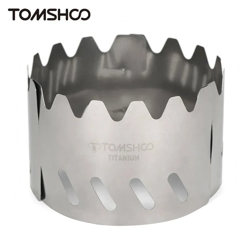 Pare-vent en titane ultraléger pour réchaud "Tomshoo"