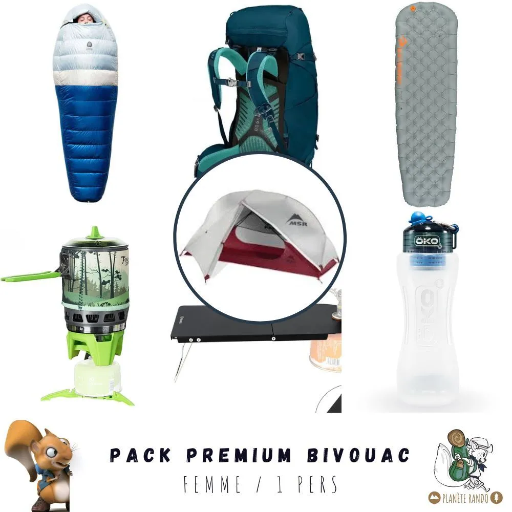 Pack premium bivouac femme 