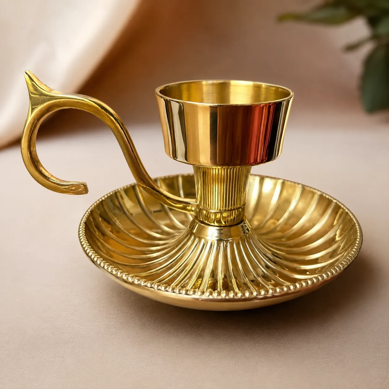 Gold Candle Stick Holder