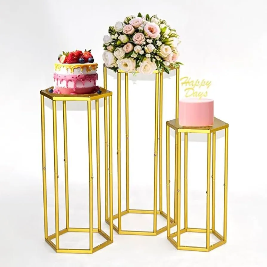 Gold Pedistal Stands  