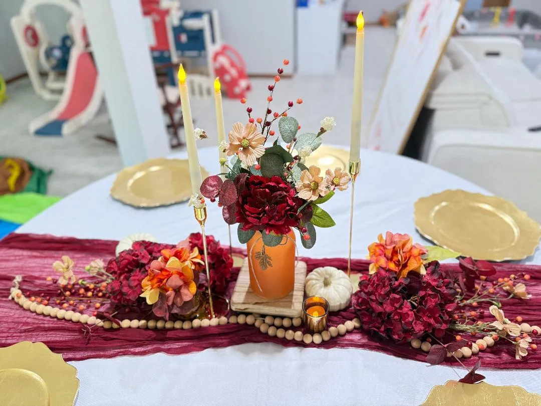 Burgundy Cheesecloth Table Runners