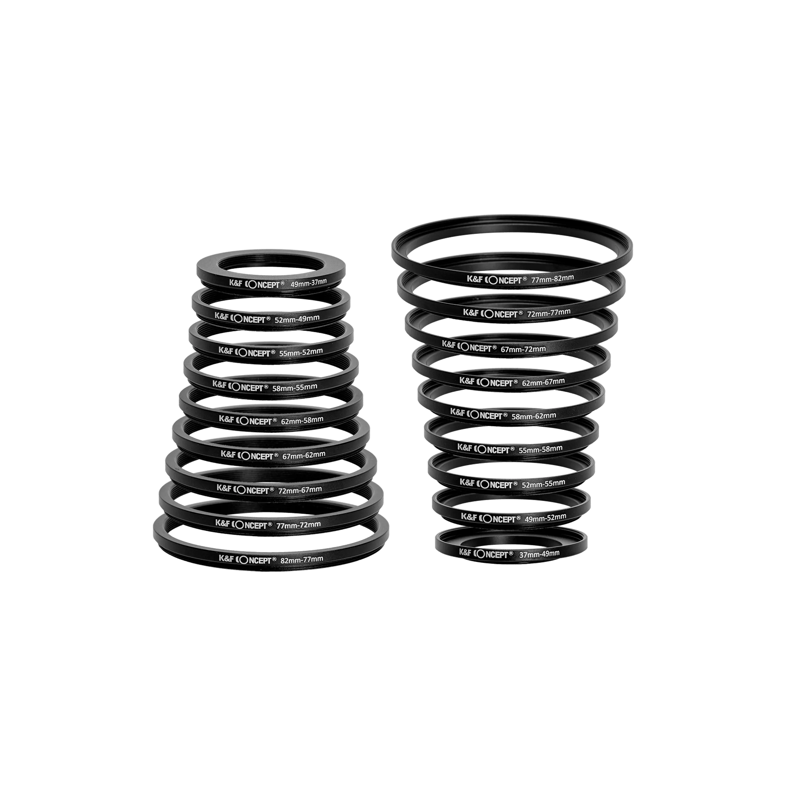 Set adaptoare circulare Step-Up/Down pentru lentile: 37mm – 82mm [opțiuni]