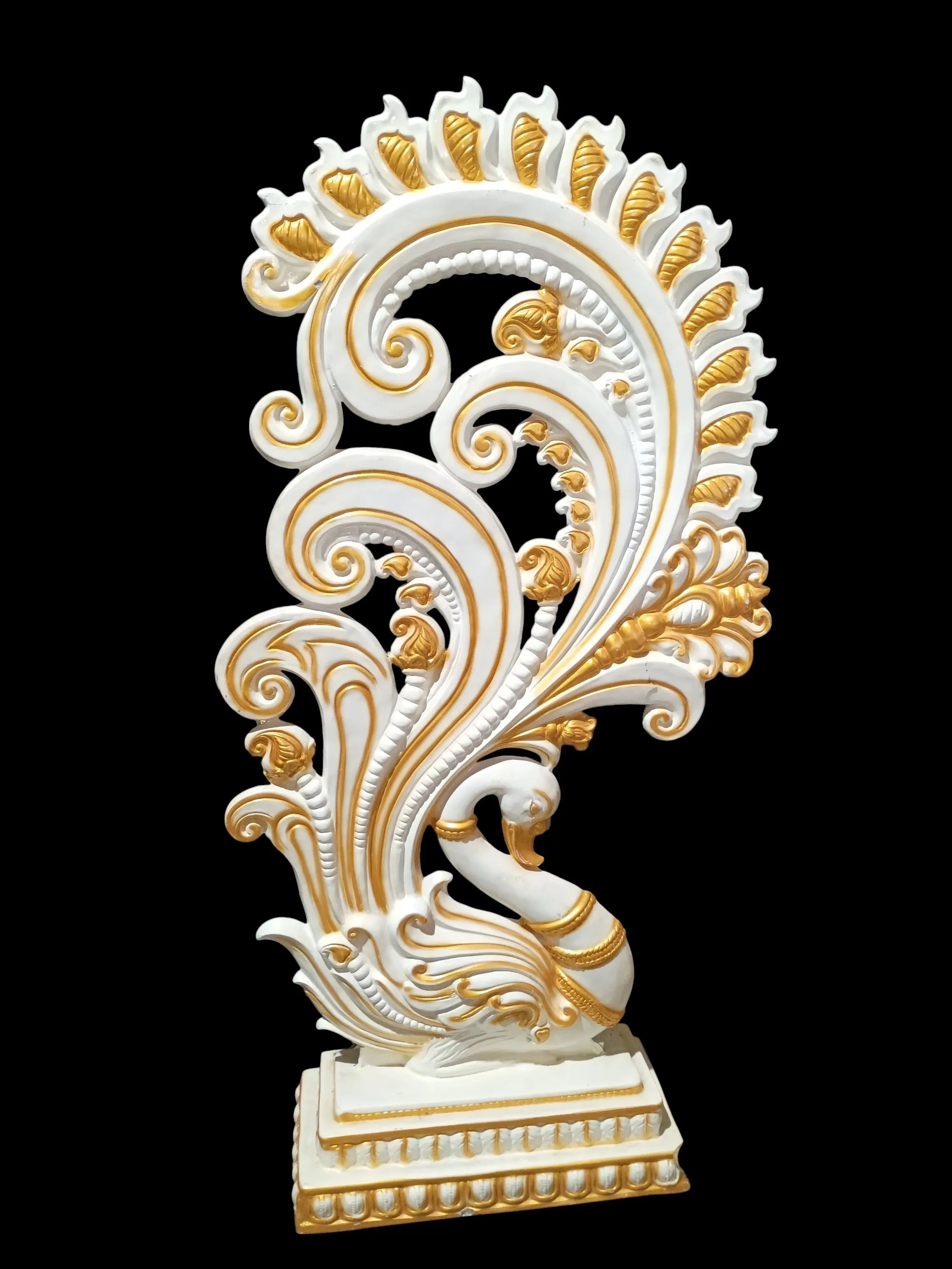 White/Gold Peacock