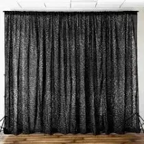 Black Shiny Drape 12'