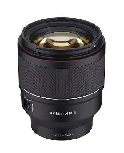 Samyang AF 85 / 1.4 FE II camera lens