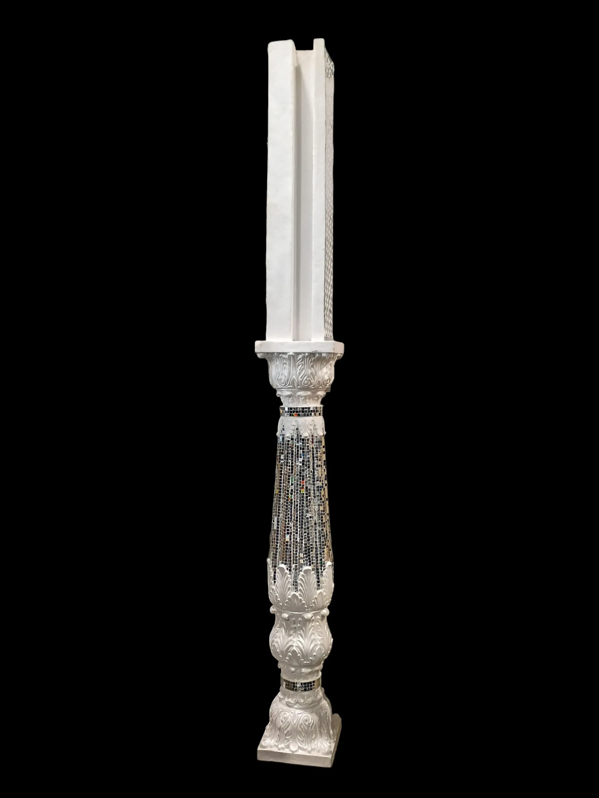 White Pillar With Mirror Effect