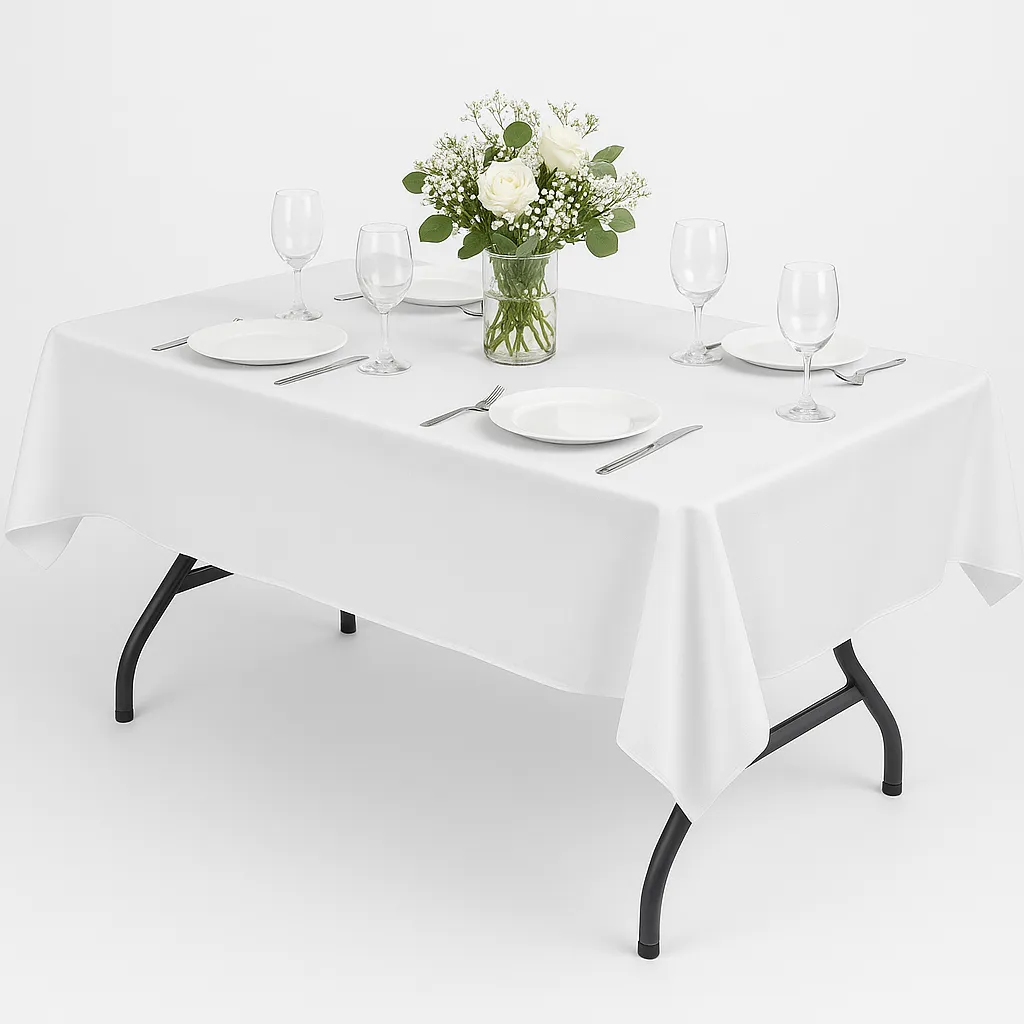 Budget Table cloth - Poly Liner White