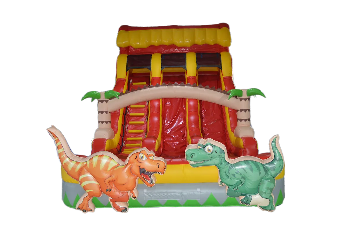 Dinosaur Slide with Water or Dry Option (28x13 ft)