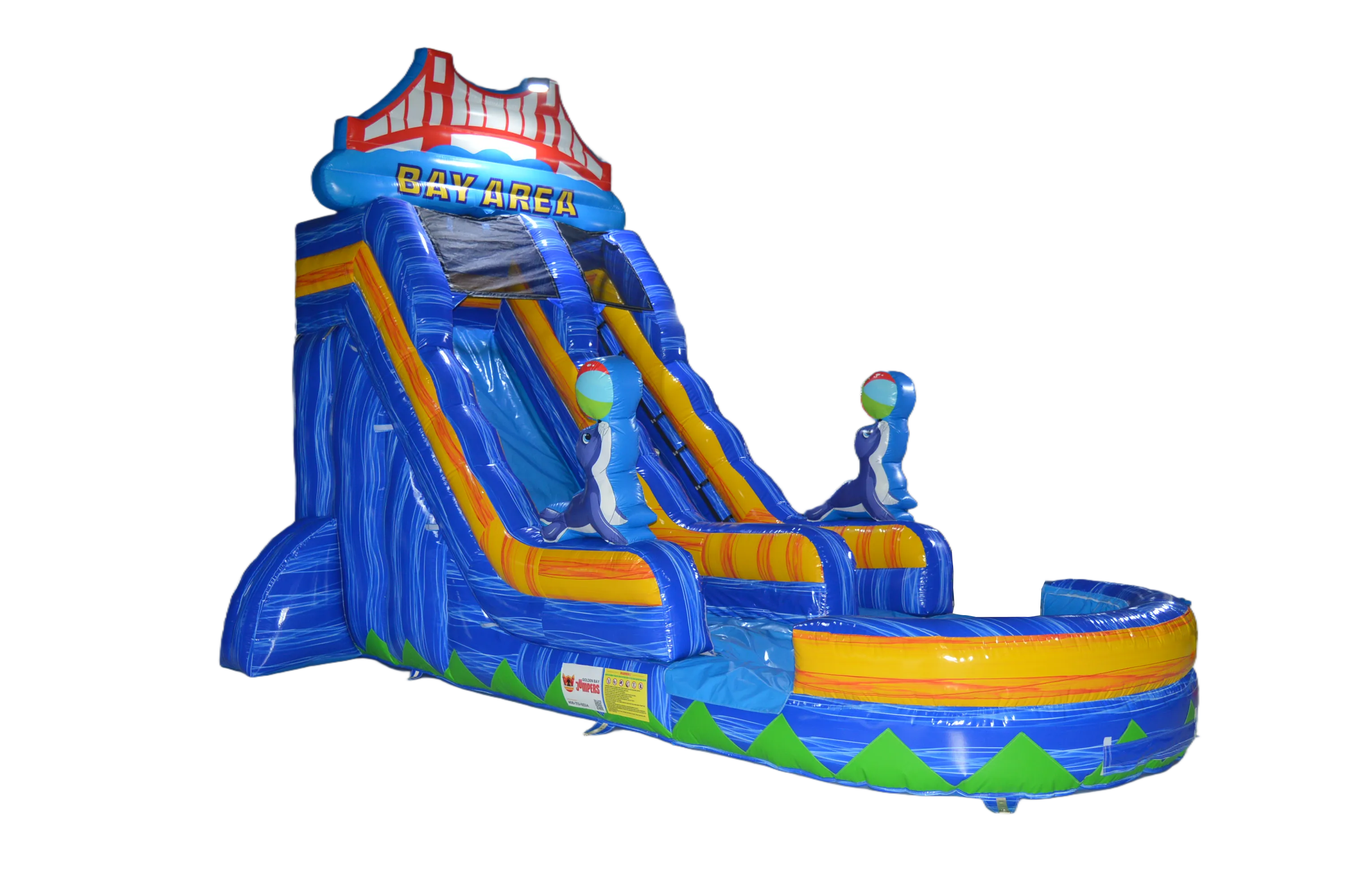 Golden Gate Bay Water Slide with Pool (26x10 ft)