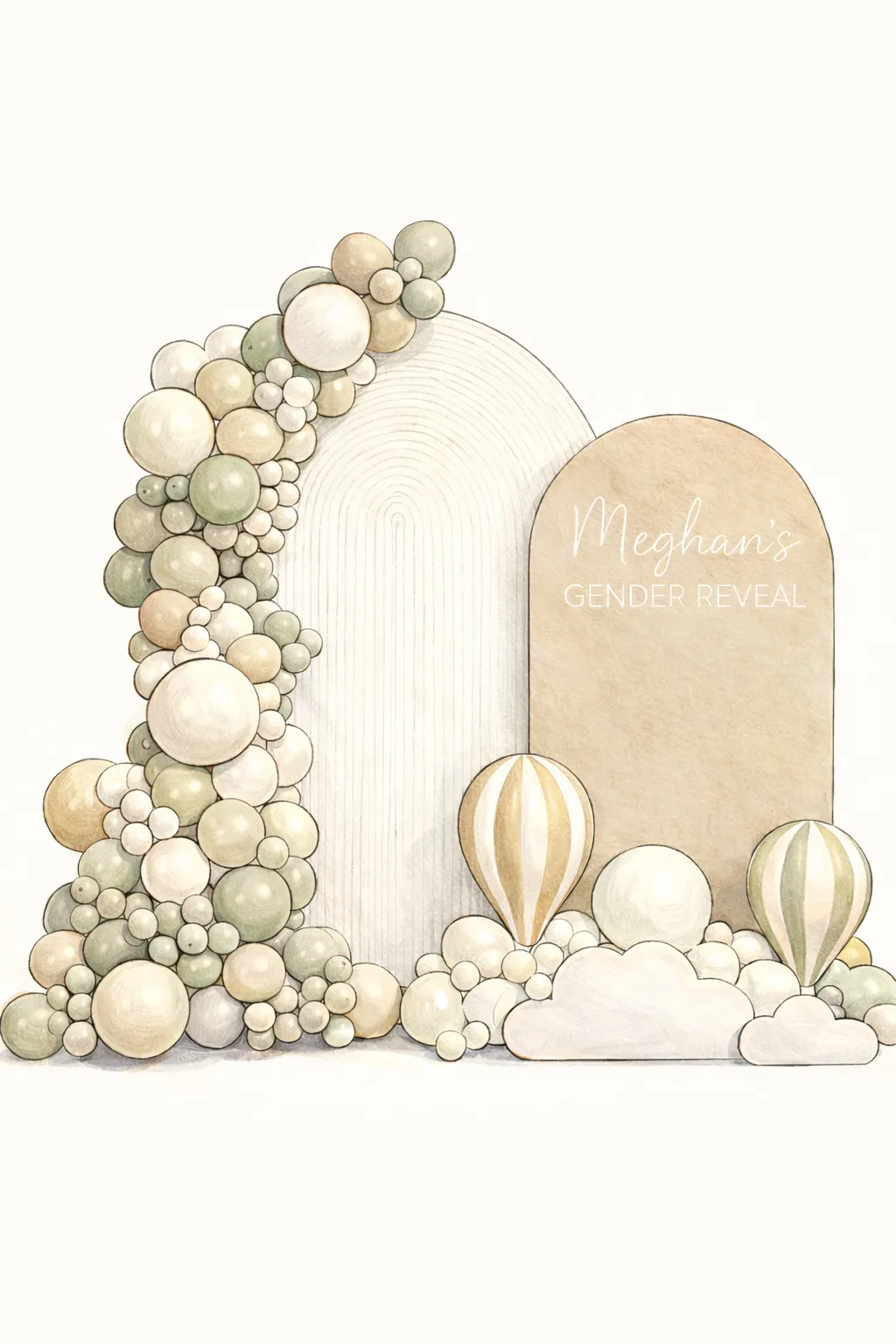 Two Backdrops with balloons