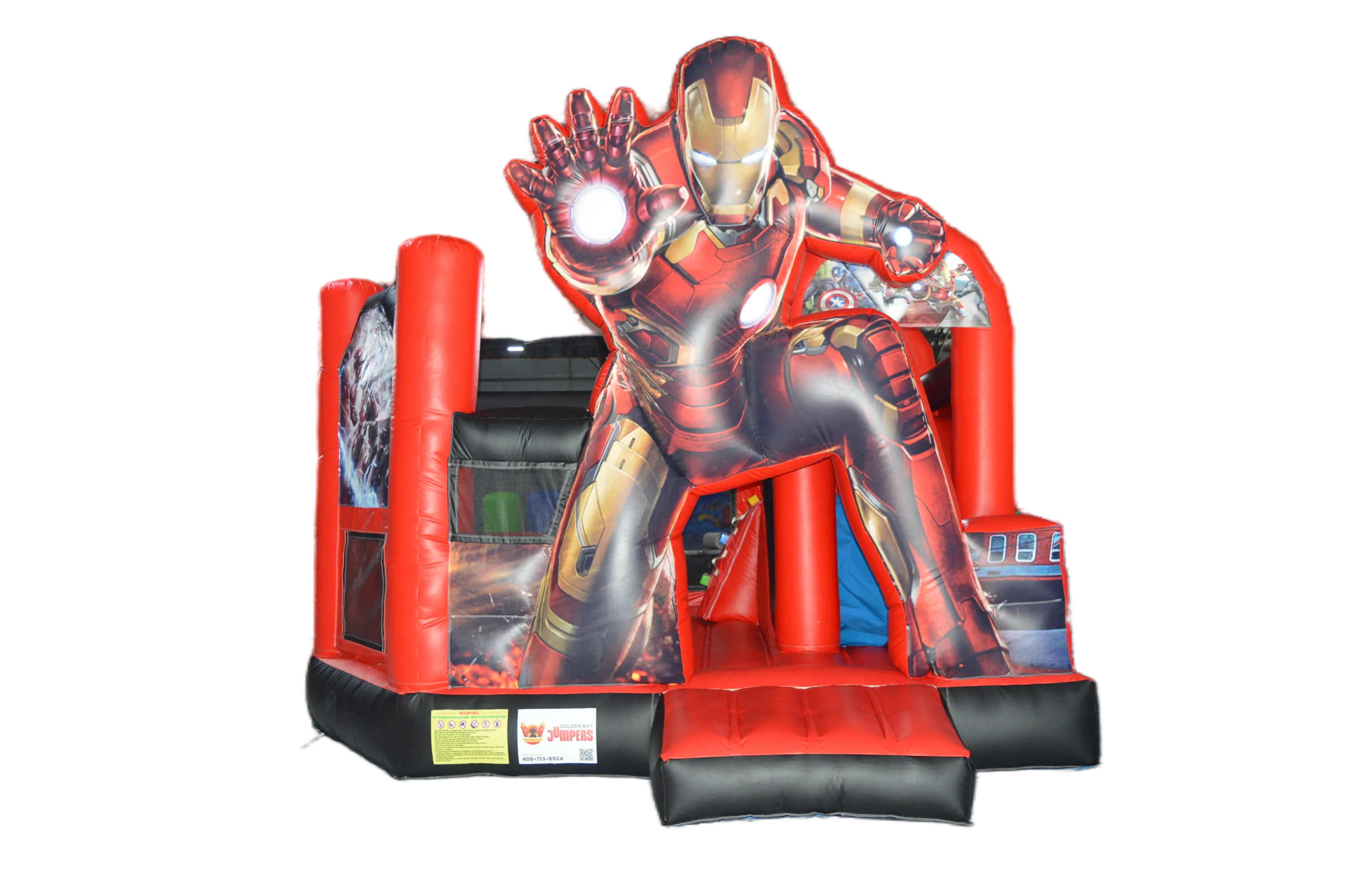 Iron Man Combo Jumper with Dry Slide (16.4x16.4 ft)
