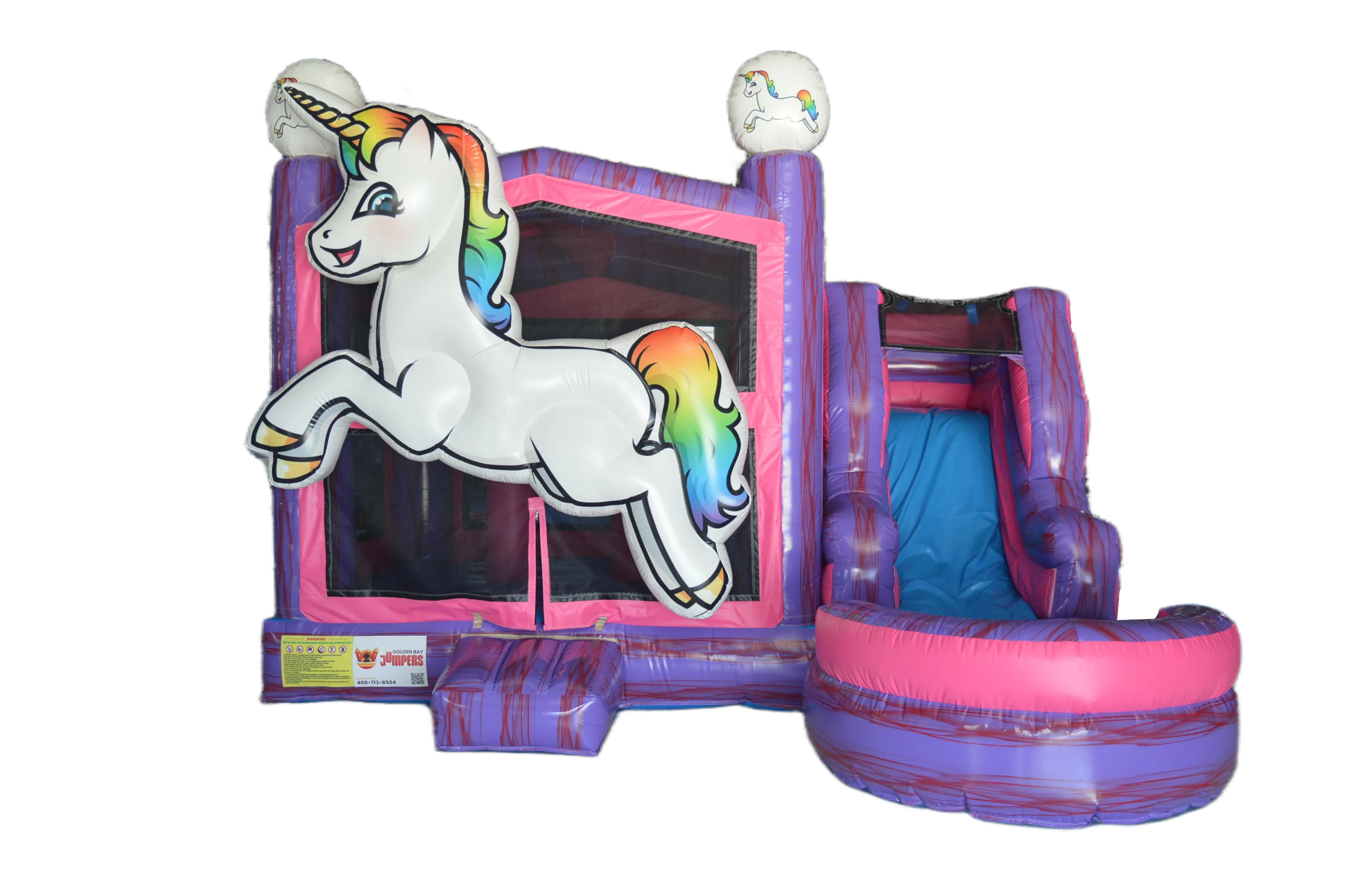 Unicorn Combo Jumper with Dry Slide (16.4x13 ft)
