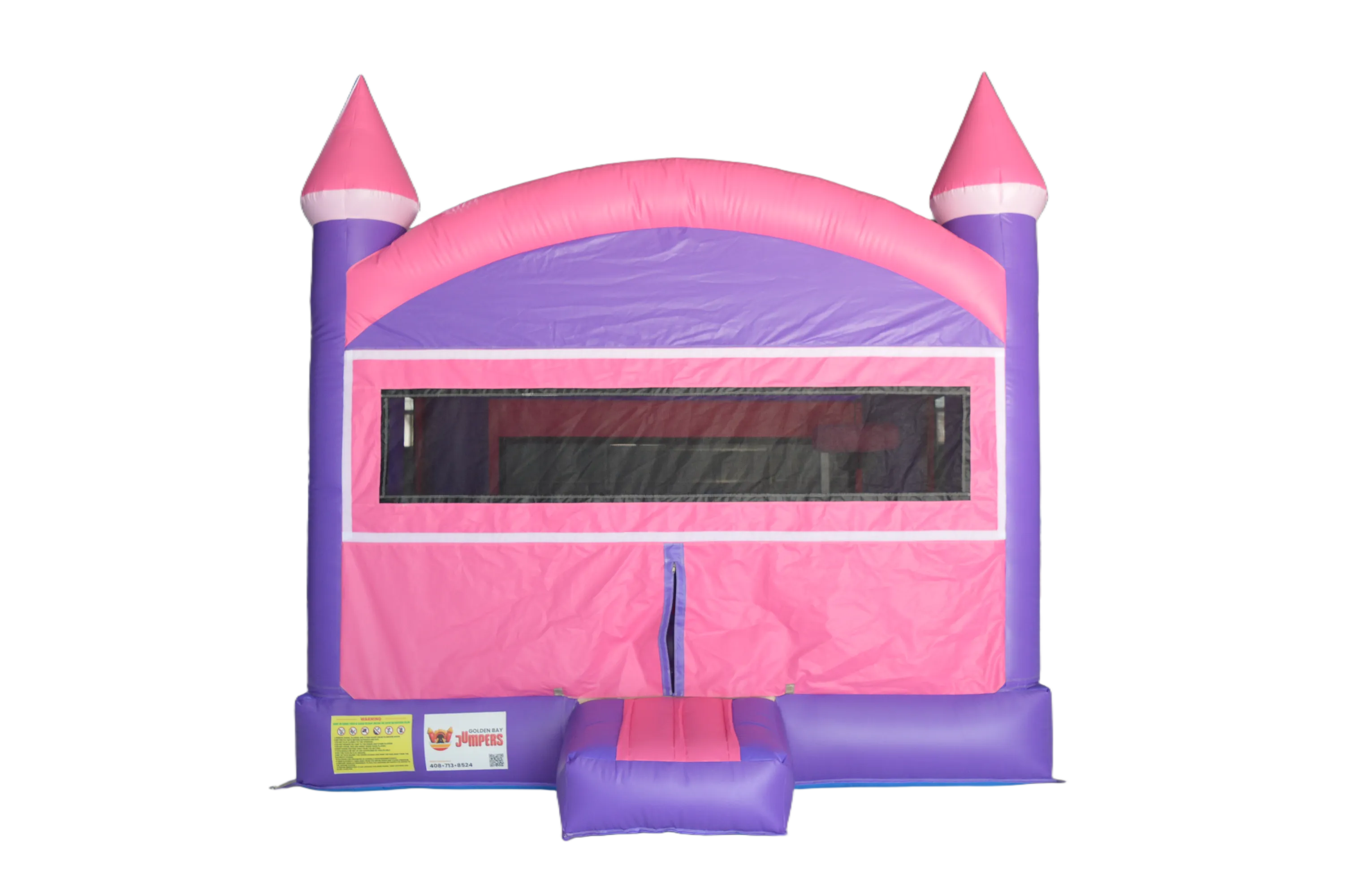 Pink & Purple Princess Castle Bounce House (13x13 ft)