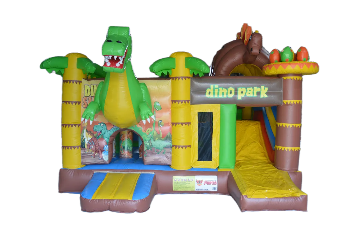 Dino Park Combo Jumper with Dry Slide (16.4x15 ft)
