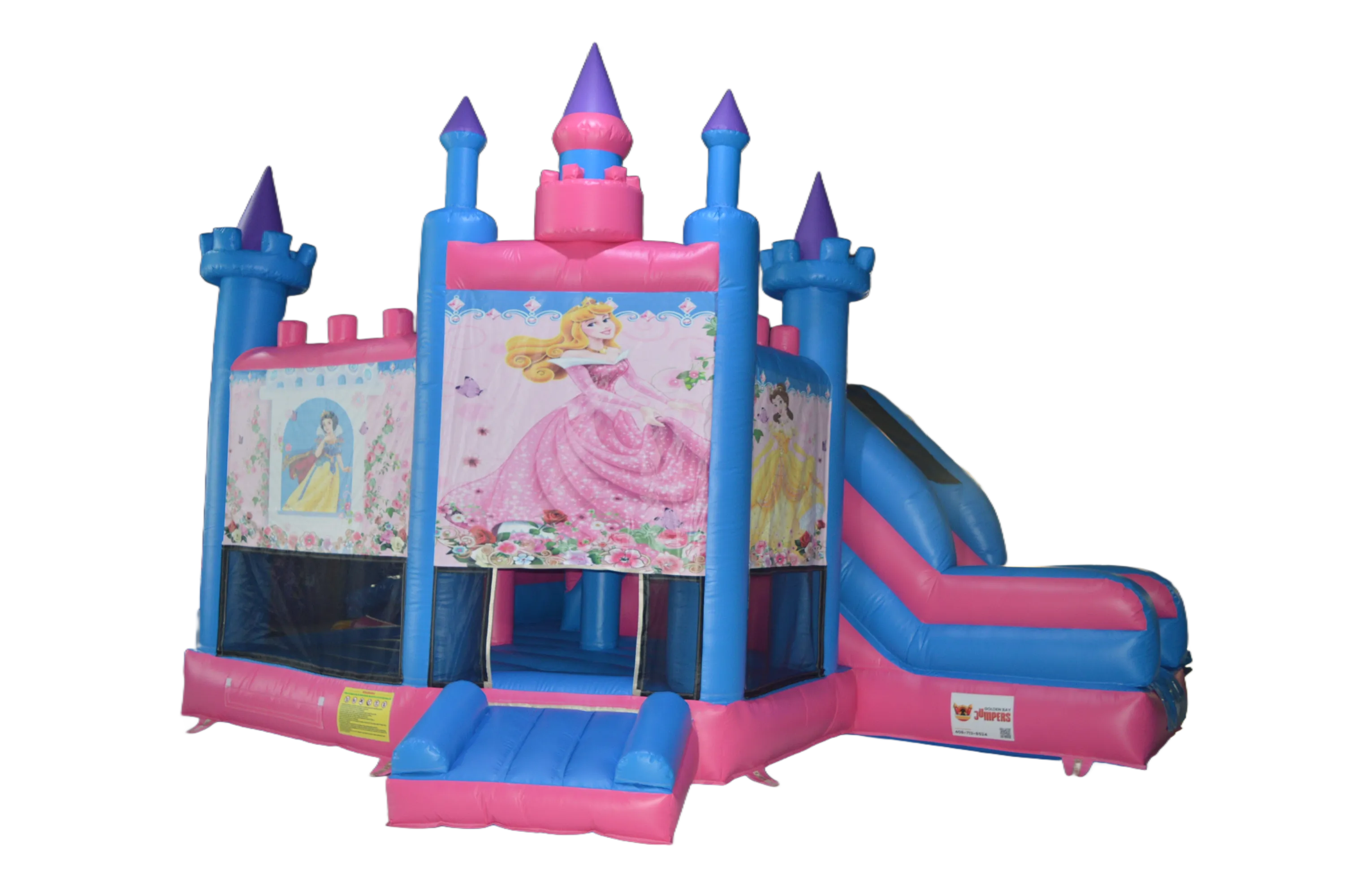 Disney Princess Castle Combo Jumper with Dry Slide (20x15 ft)