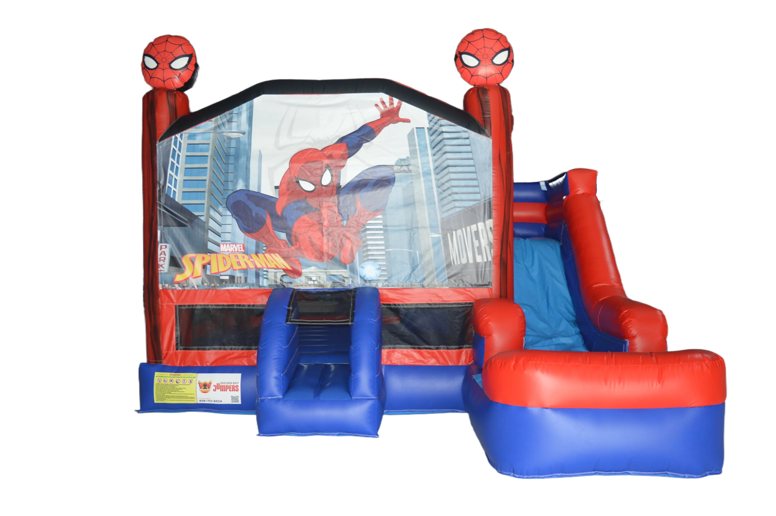 Spider-Man Combo Jumper with Dry Slide (16.4x16.4 ft)