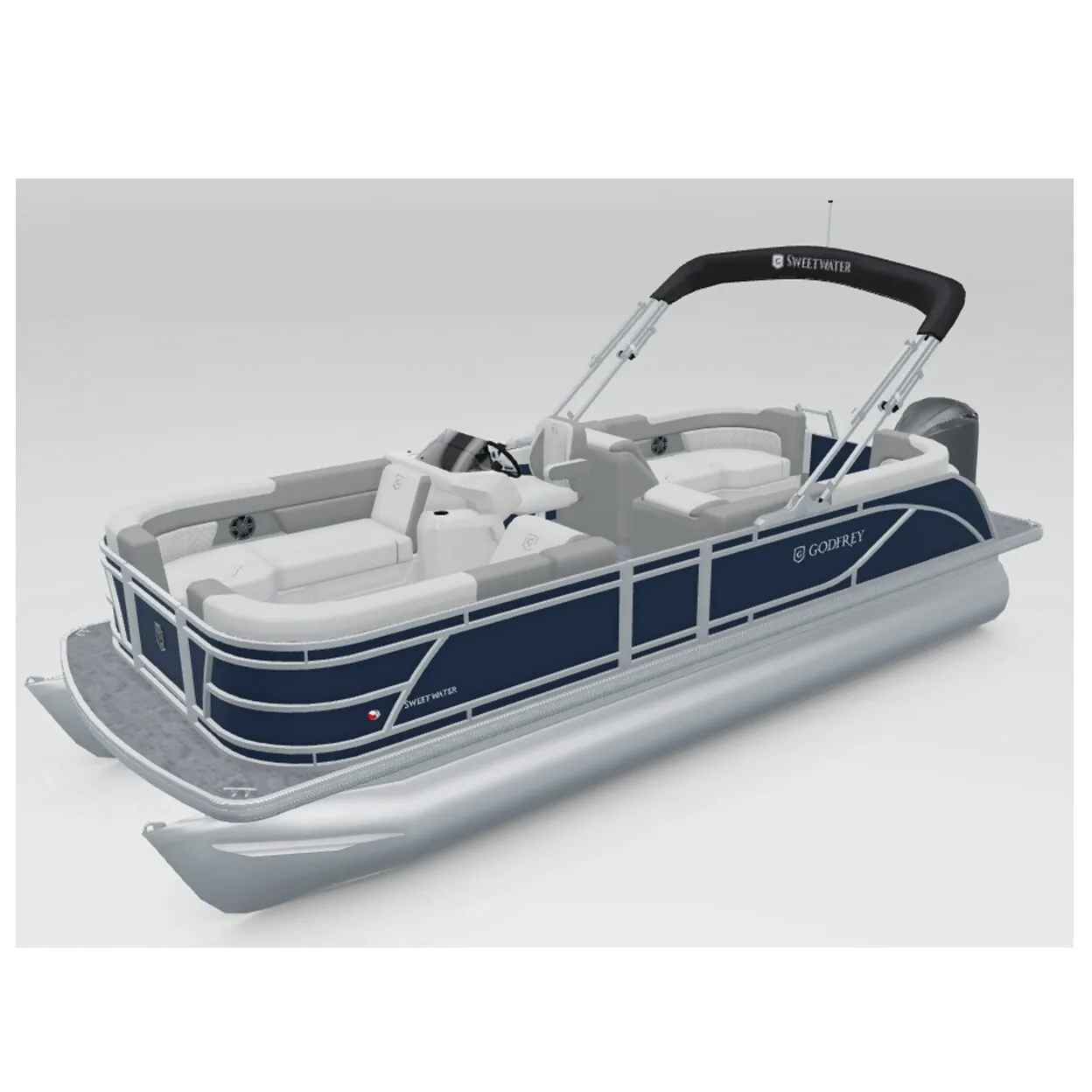 Pontoon Standard - 2013 Bennington, 22ft, Blue, 50HP motor