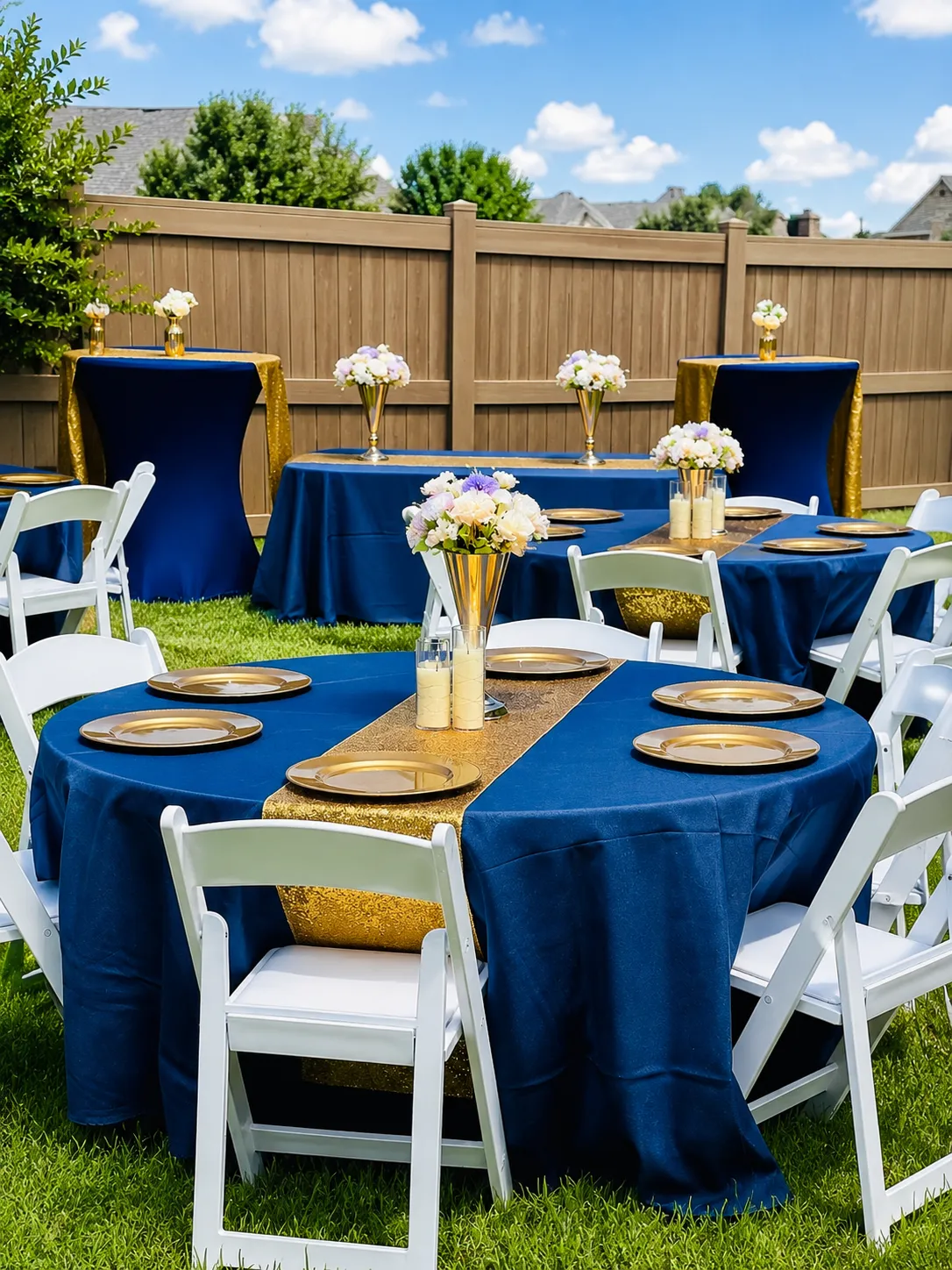 Floor-Length Tablecloth with Runner