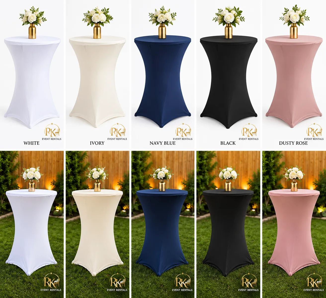 Cocktail Table Cover – Fitted Spandex