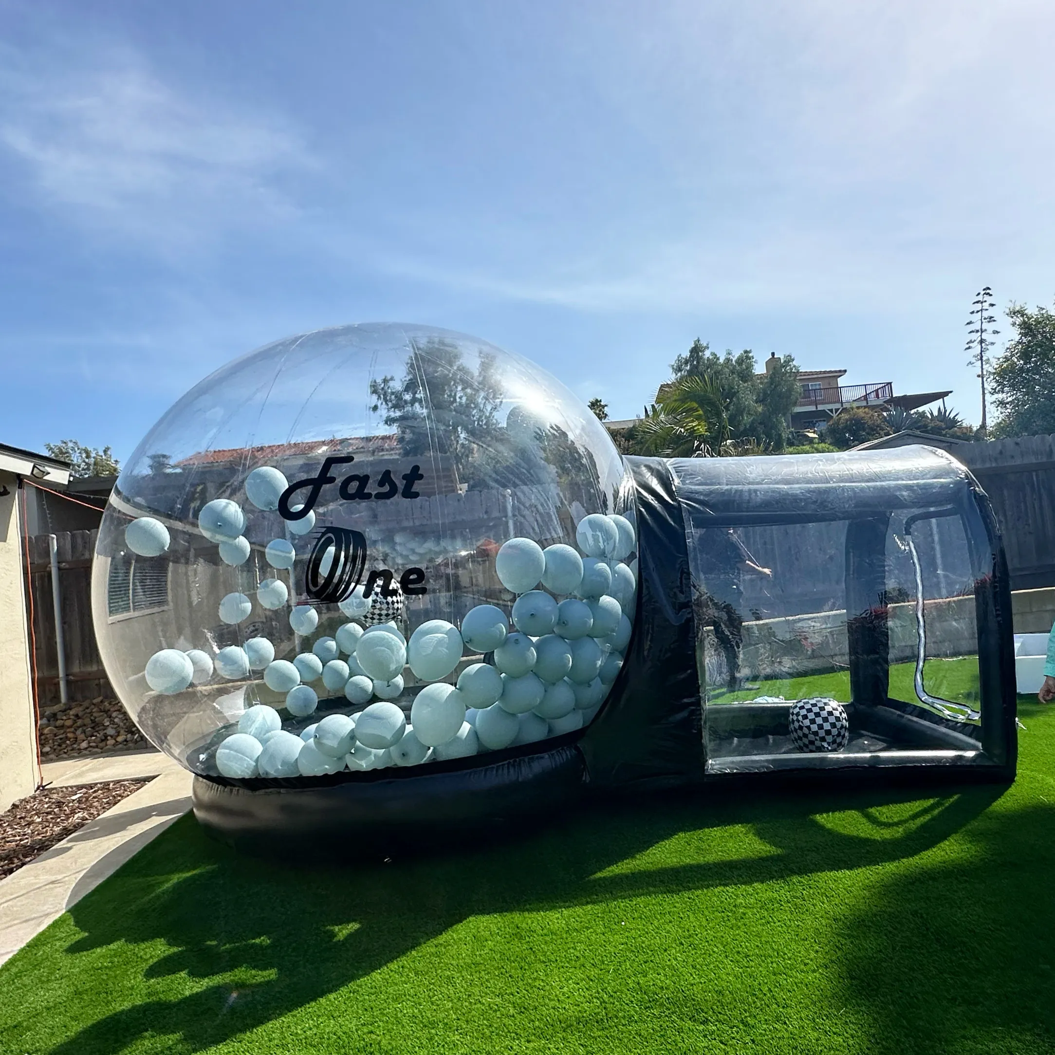 Black Bouncy Bubble House 