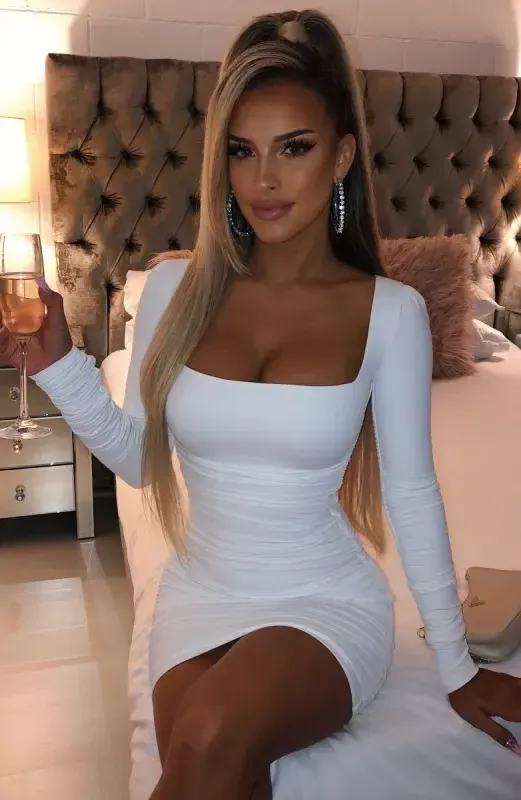 CANDICE MINI DRESS WHITE