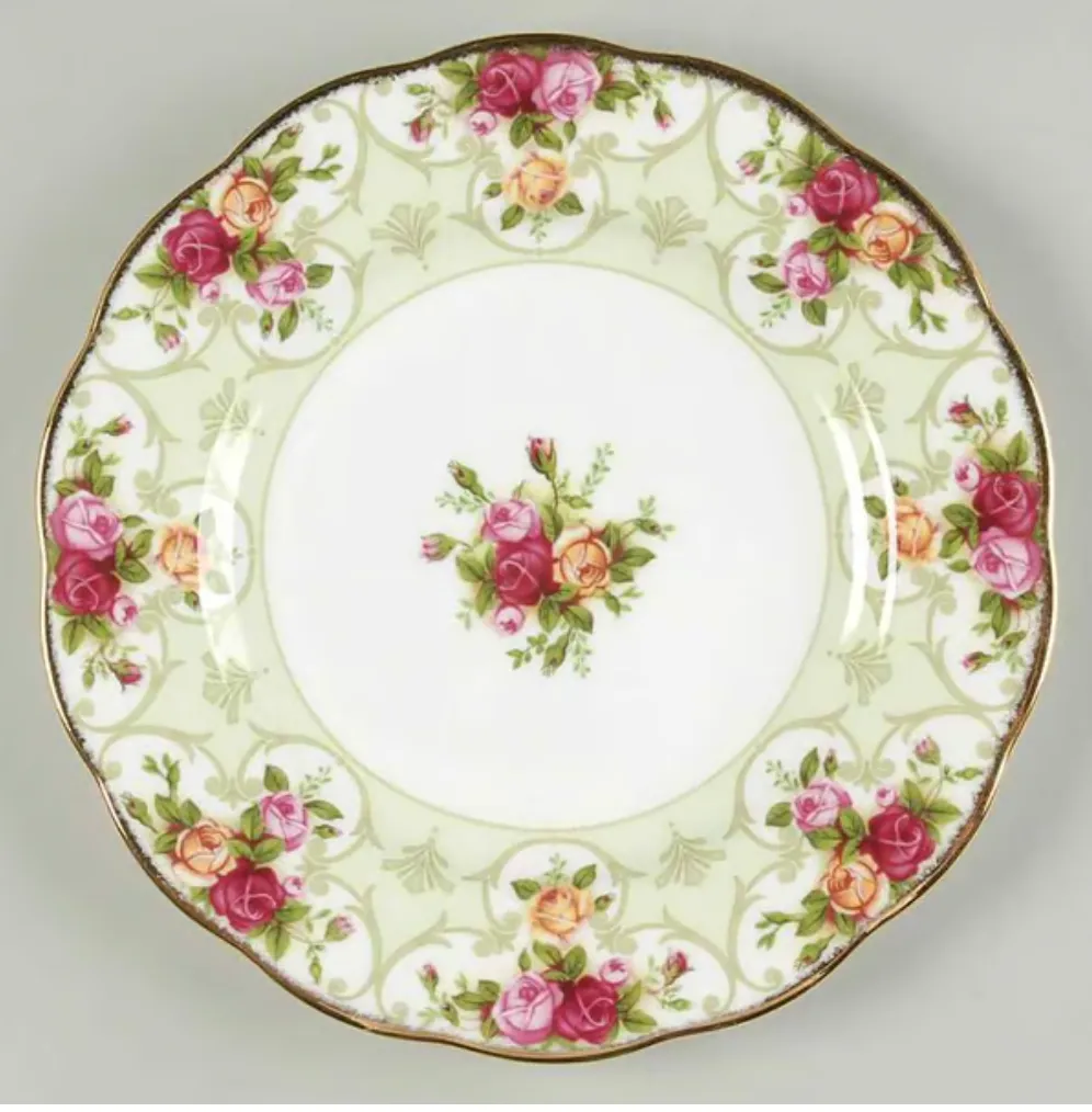 Royal Albert-Rose Cameo Green