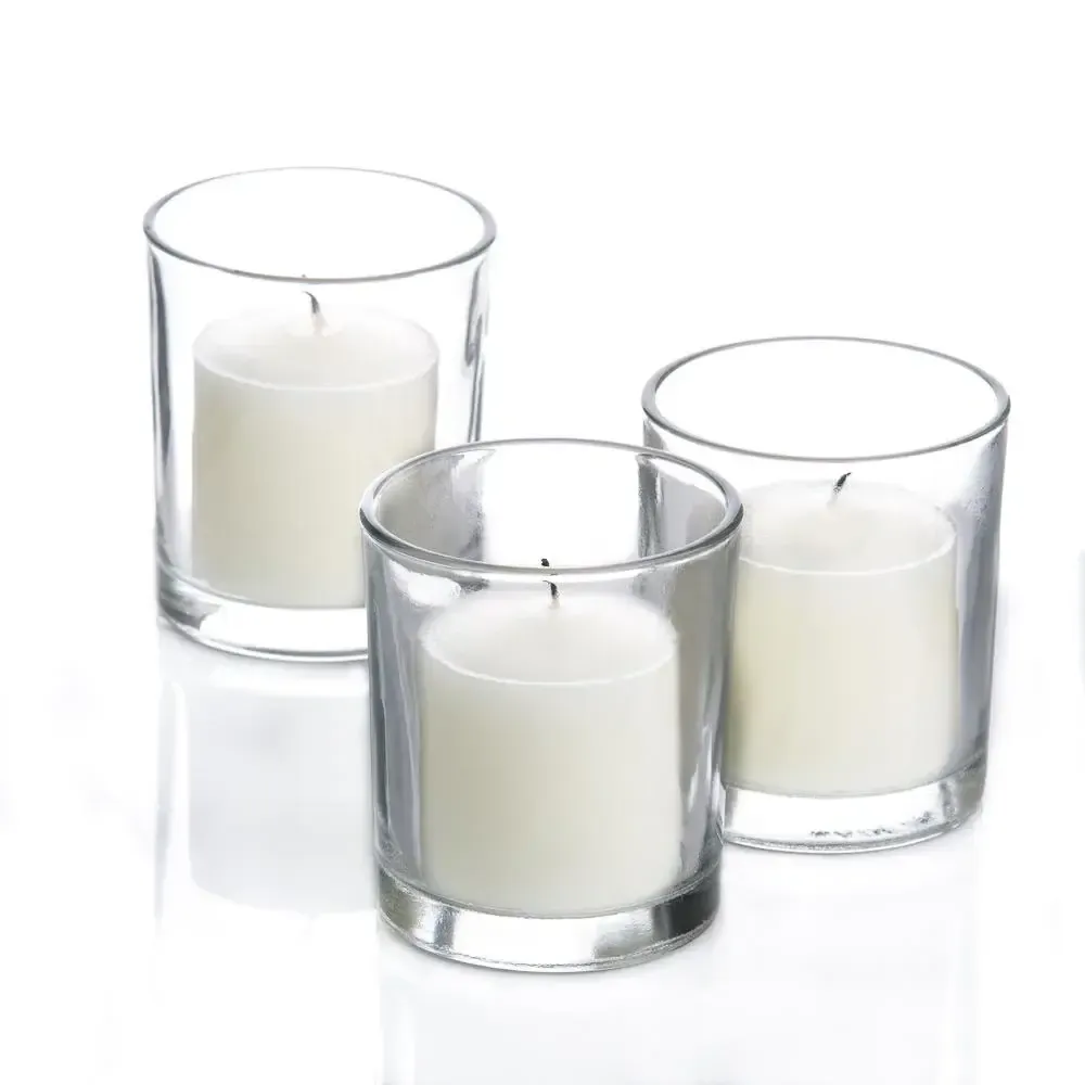 Candle votives, clear