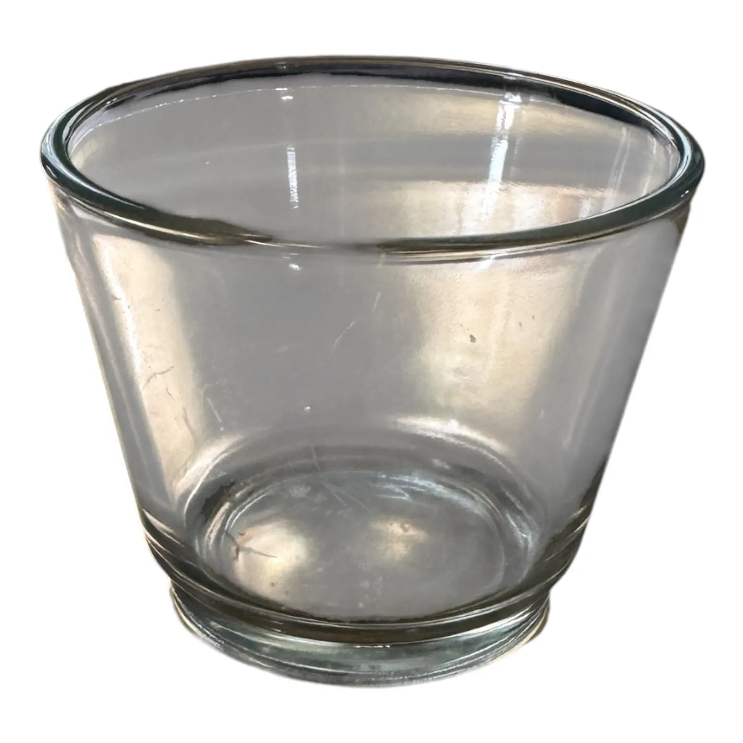 Clear, flair votives 3" T x 2.75" W