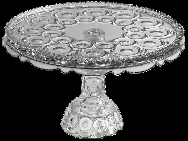 Smith Glass-Moon and Star Cake Stand