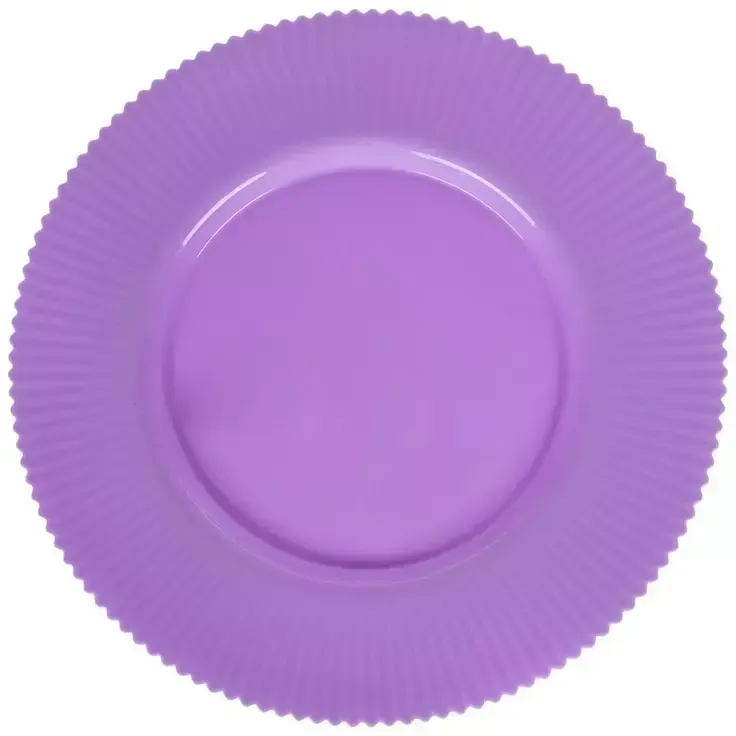 Chargers-13" Lilac Purple Ribbed Charger