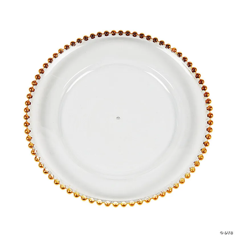 Chargers-12.5" Gold Bead Trim