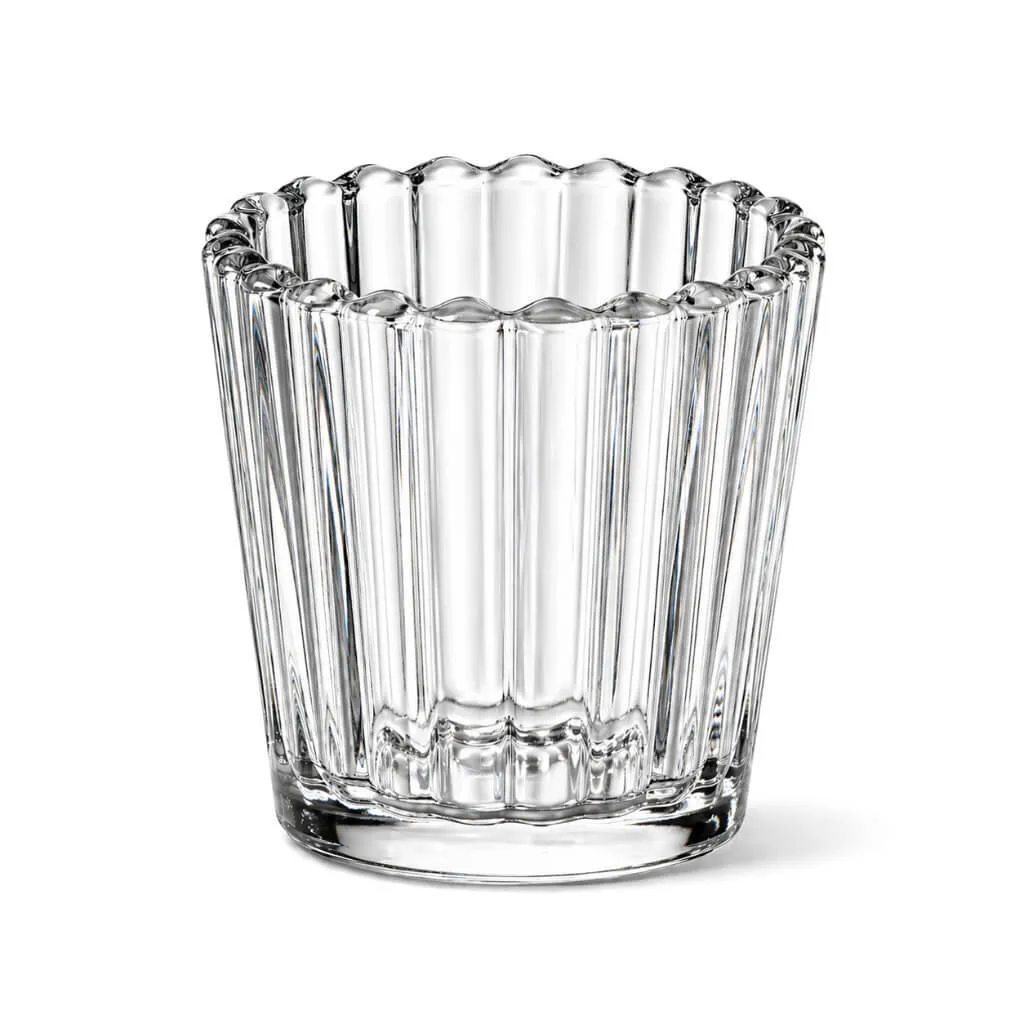 Glass ribbed votives- 2.25"(D) x 2.25"(H)