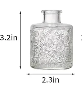 Small Vintage Vases-pressed glass