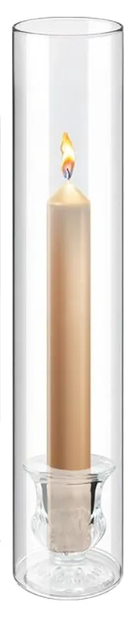 12.6" H x 2.5" W Glass Hurricane Cylinder